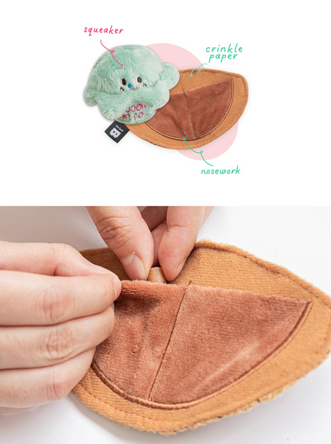 Mint Ice Cream Nosework Toy