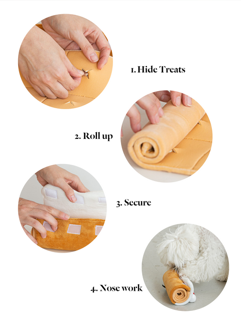 Roll Cake Nosework Toy