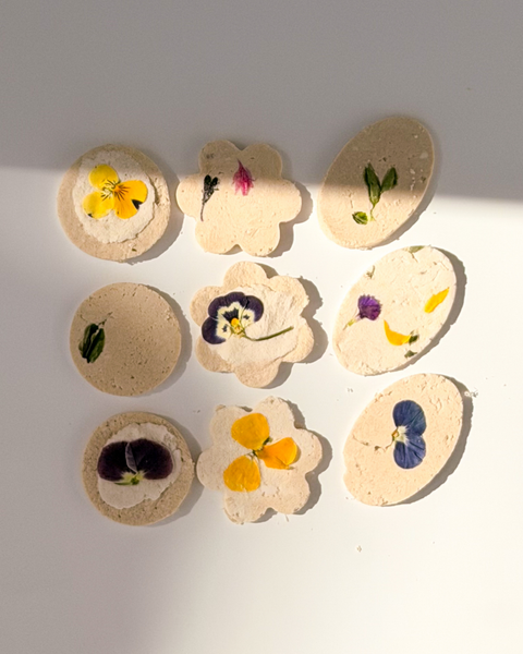 Pressed Flower Cookies