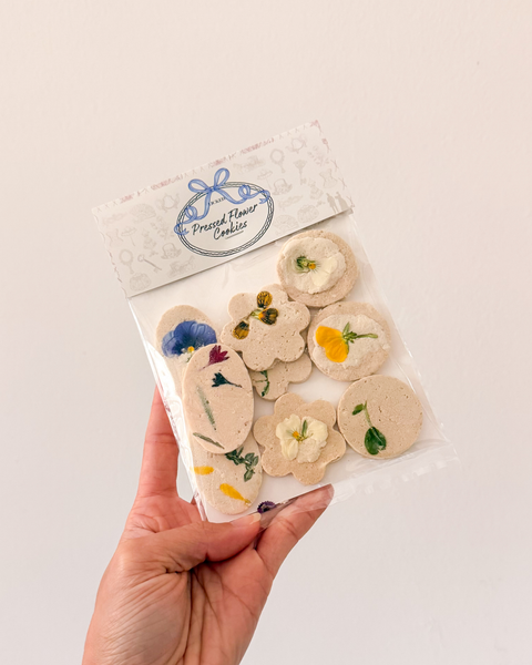 Pressed Flower Cookies