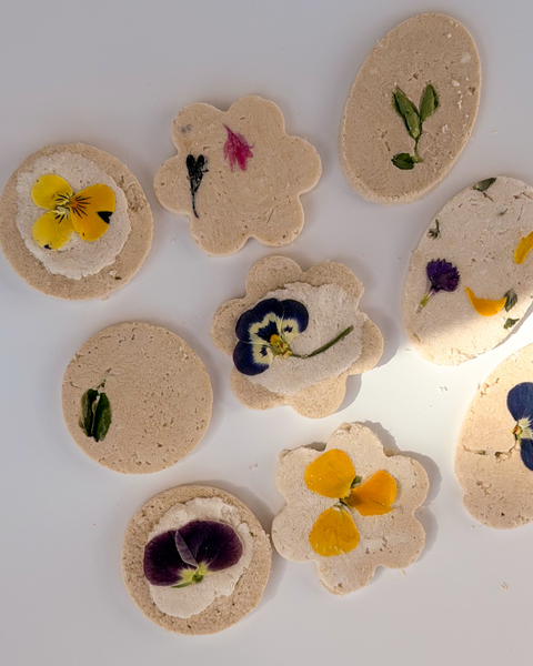 Pressed Flower Cookies