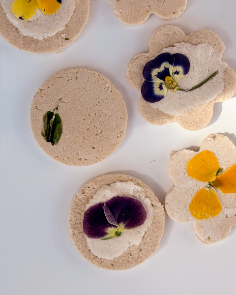 Pressed Flower Cookies